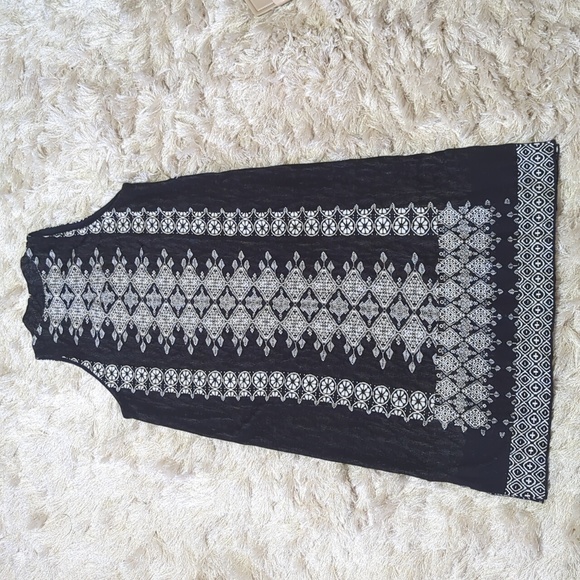 Anthropologie Vanessa Virginia Black White Malvina Sweater Dress XL - Picture 5 of 12